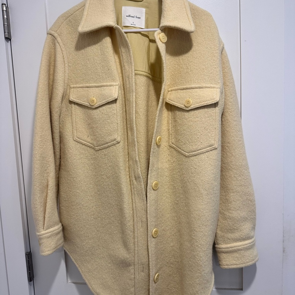 Wilfred Yellow Sweater Jacket